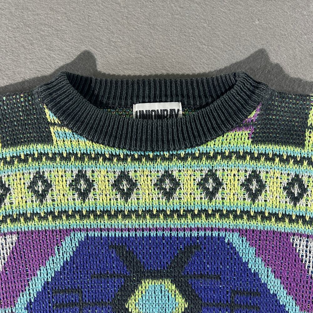 Vintage Unionbay Aztec Geometric Sweater XL Ramie Cotton - Picture 3 of 8